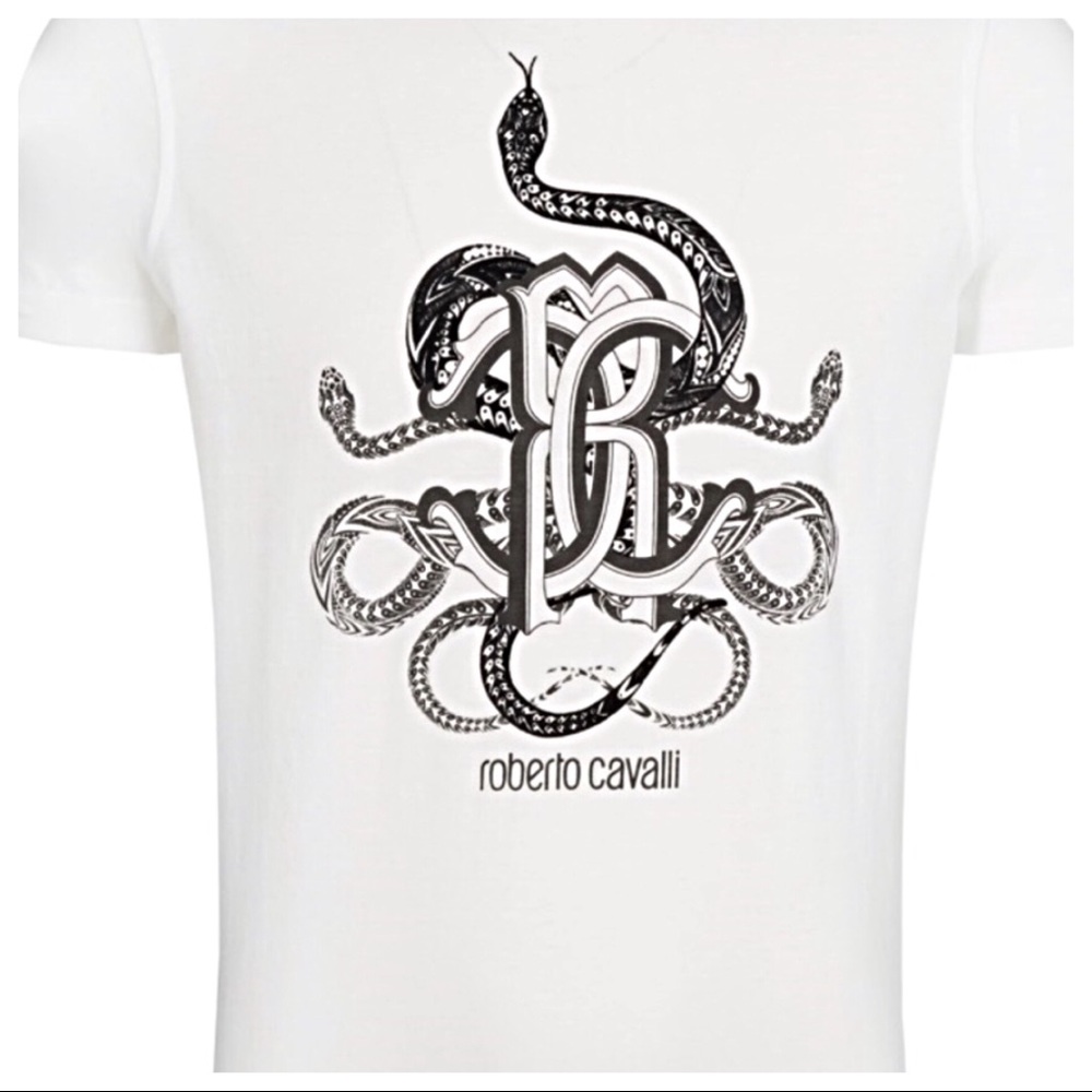 ROBERTO CAVALLI SNAKE SS T SHIRT